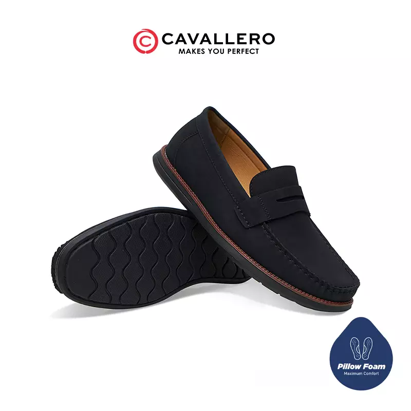 Jual Cavallero Sepatu Pria Casual Boat Shoe Cavallero Orio Hitam