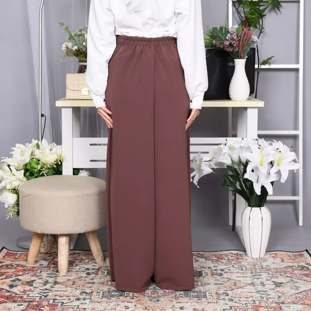 Lidya Wide Leg Pants - Soft Mahogany M19990 R45S2