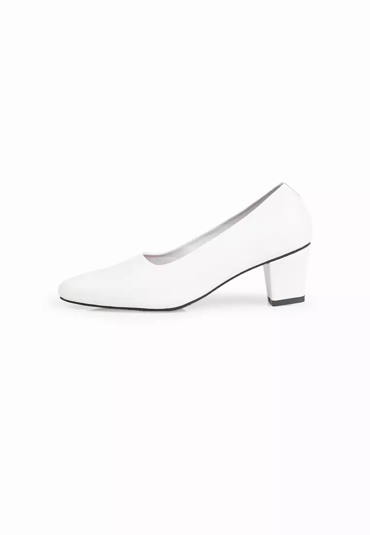 Seis Viola Sepatu Heels Wanita 5 Cm-WHITE