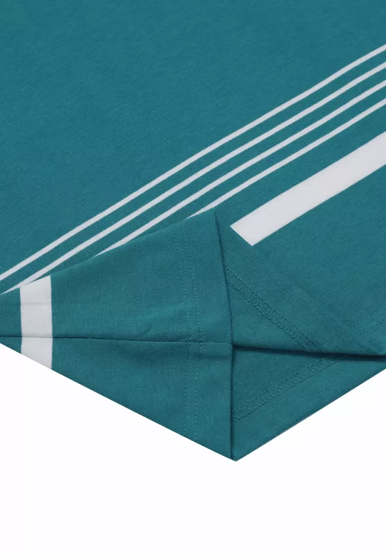 POLICE T-Shirt Salur Bordir Cotton Premium Tebal Pria 53024