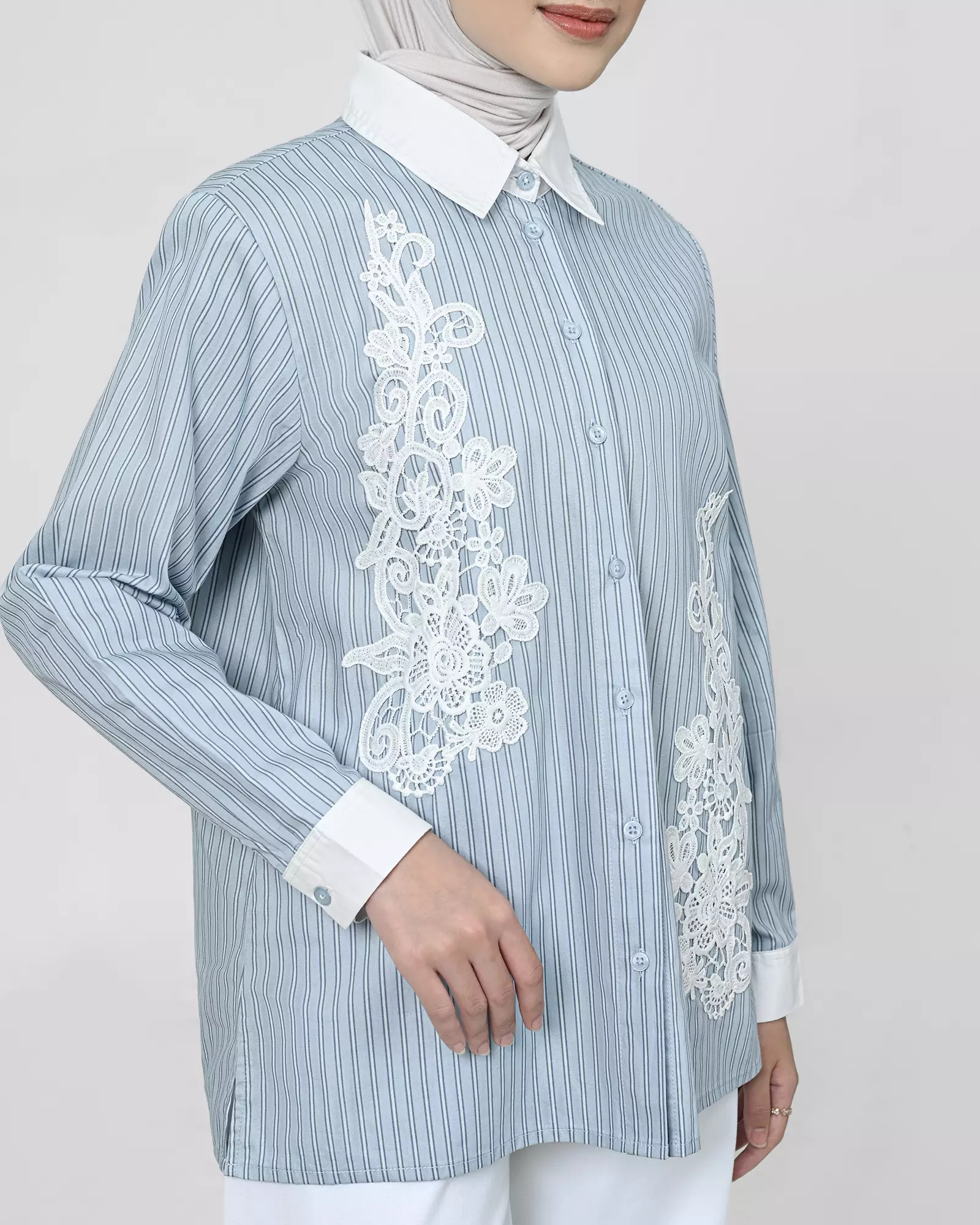 Geulis.id SHEA SHIRT - LIGHTBLUE