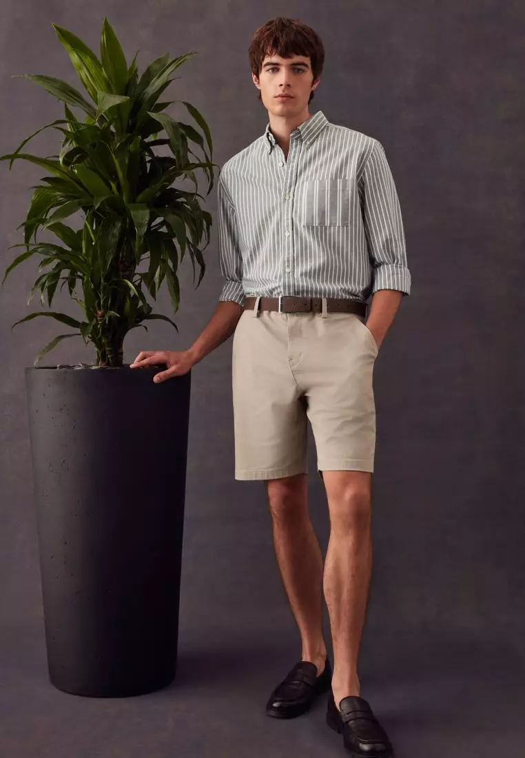 Belted Chino Shorts