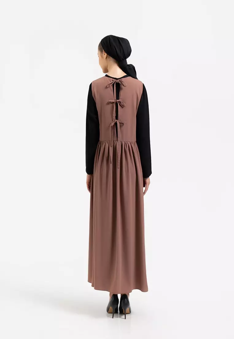 Sabrine Overall Dress Brown