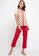 Puppy red and beige Pyjama Pijama Short Sleeve Long Pants Sleepwear 62D0DAA579B593GS_1
