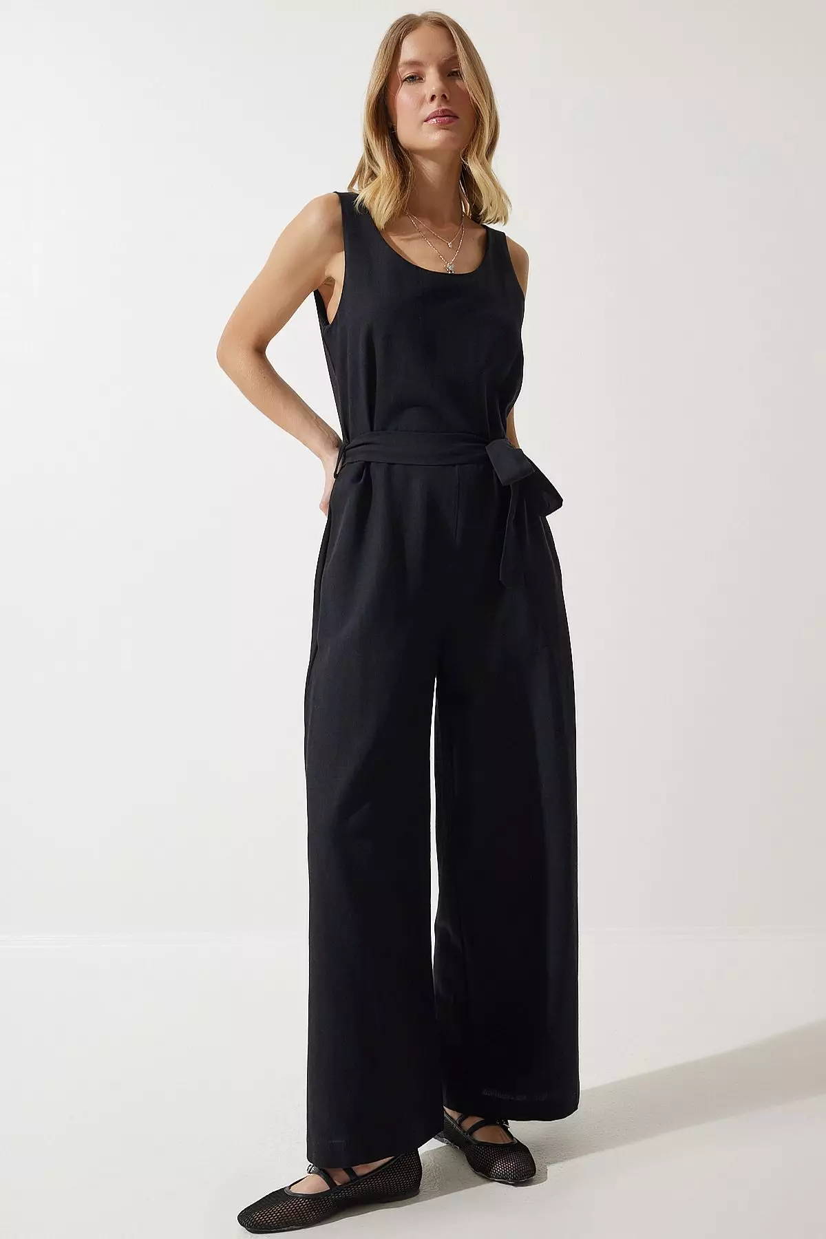Waist Tie Jumpsuit