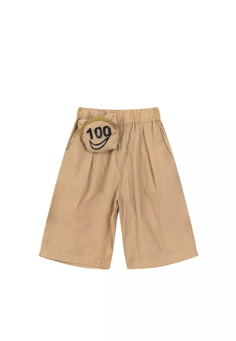 Mid Length Shorts With Waist Pouch