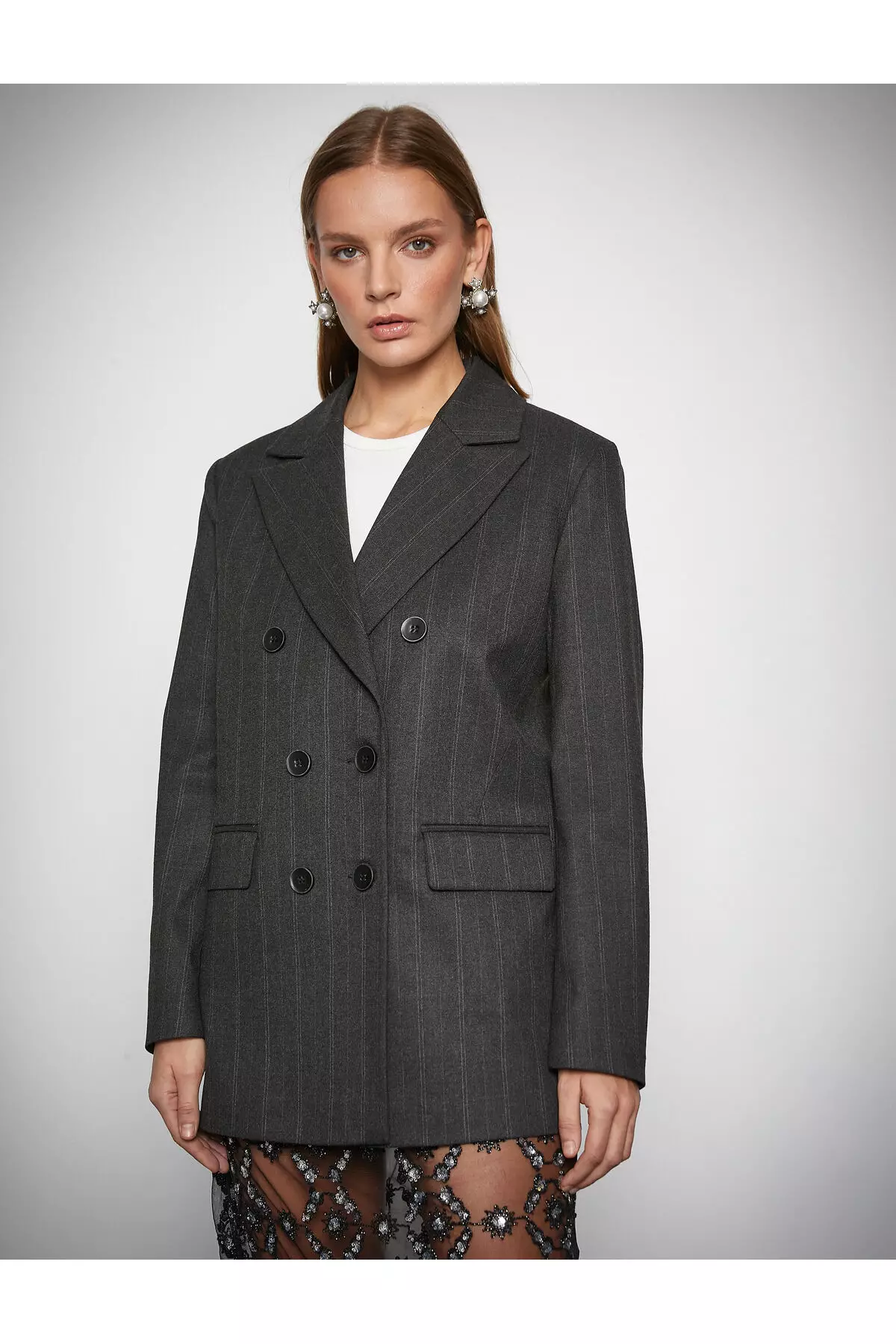 KOTON Oversized Double Breasted Blazer Jacket 2024 | Buy KOTON