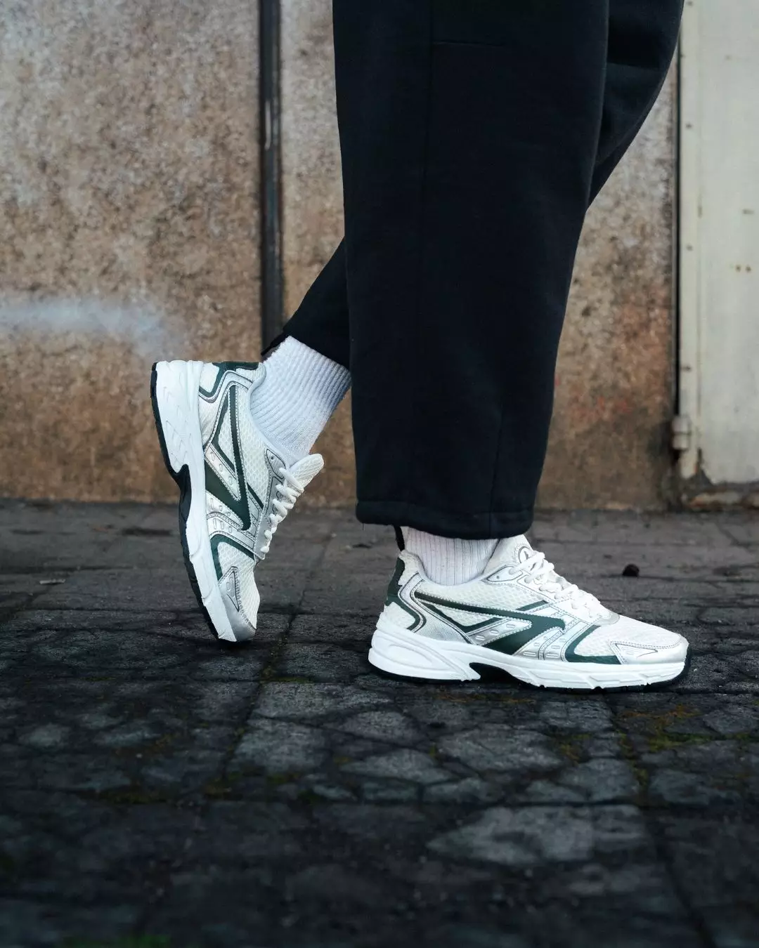 BRODO - Sneakers Ace Neptune Silver Green WS