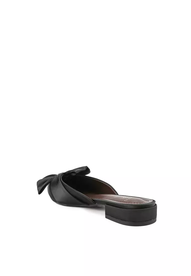 CHARMINE J23103-1 FORMAL SANDAL MULES BLACK
