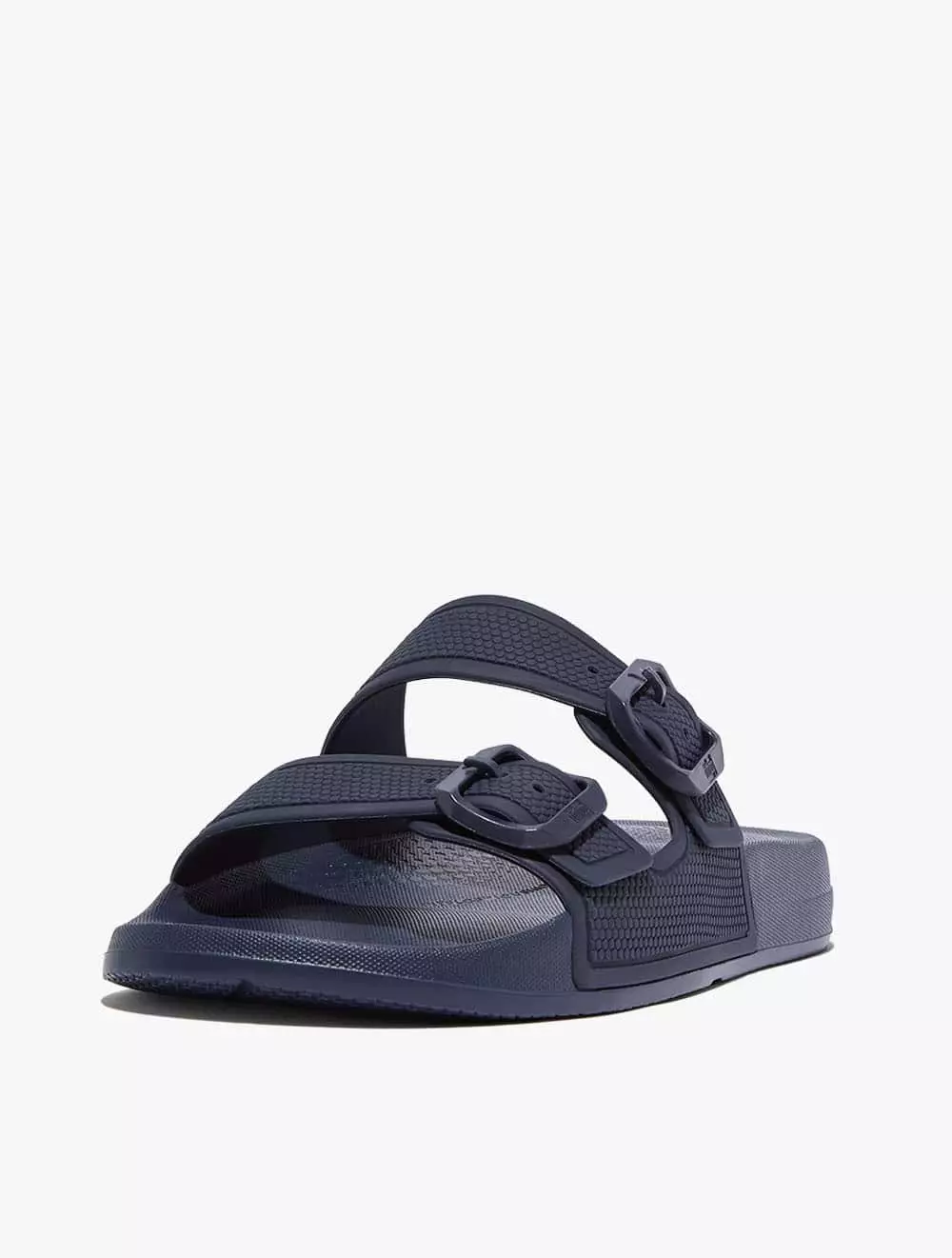 Jual FitFlop Fitflop Iqushion Two-Bar Buckle Slides - Midnight Navy ...