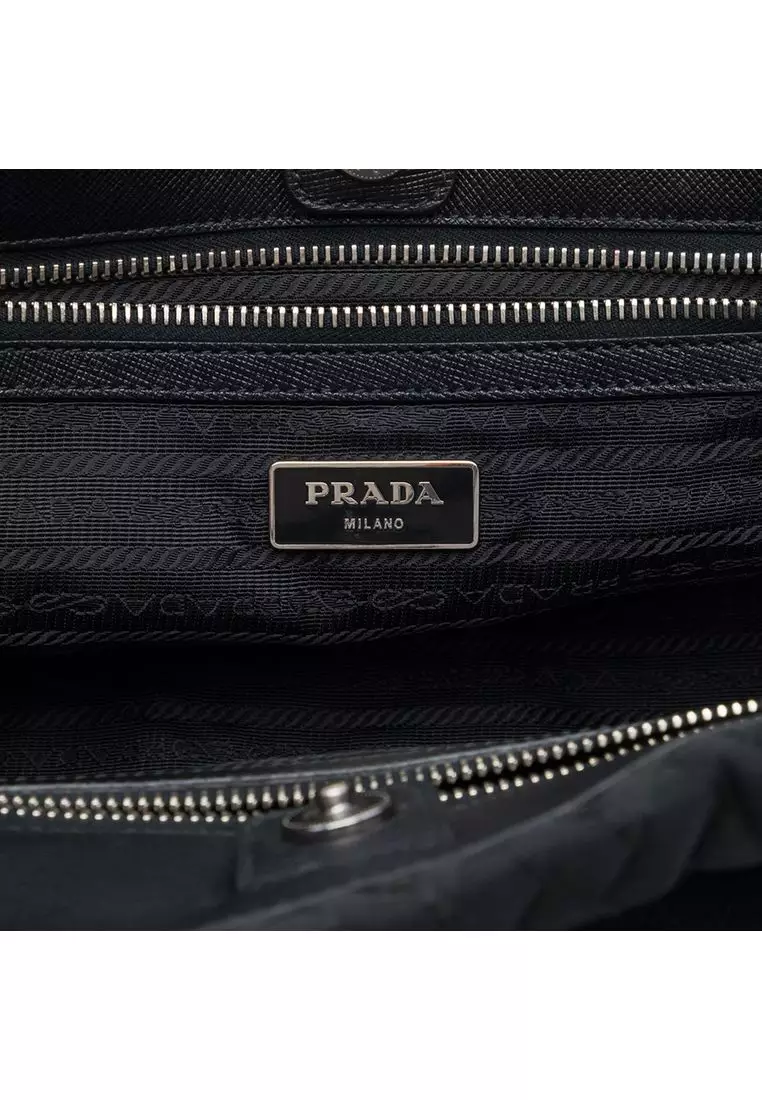 Pre-Loved Prada Impuntu Tessuto Chain Tote