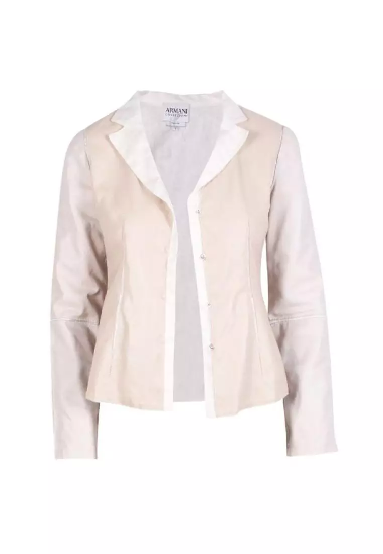 White armani new arrivals coat