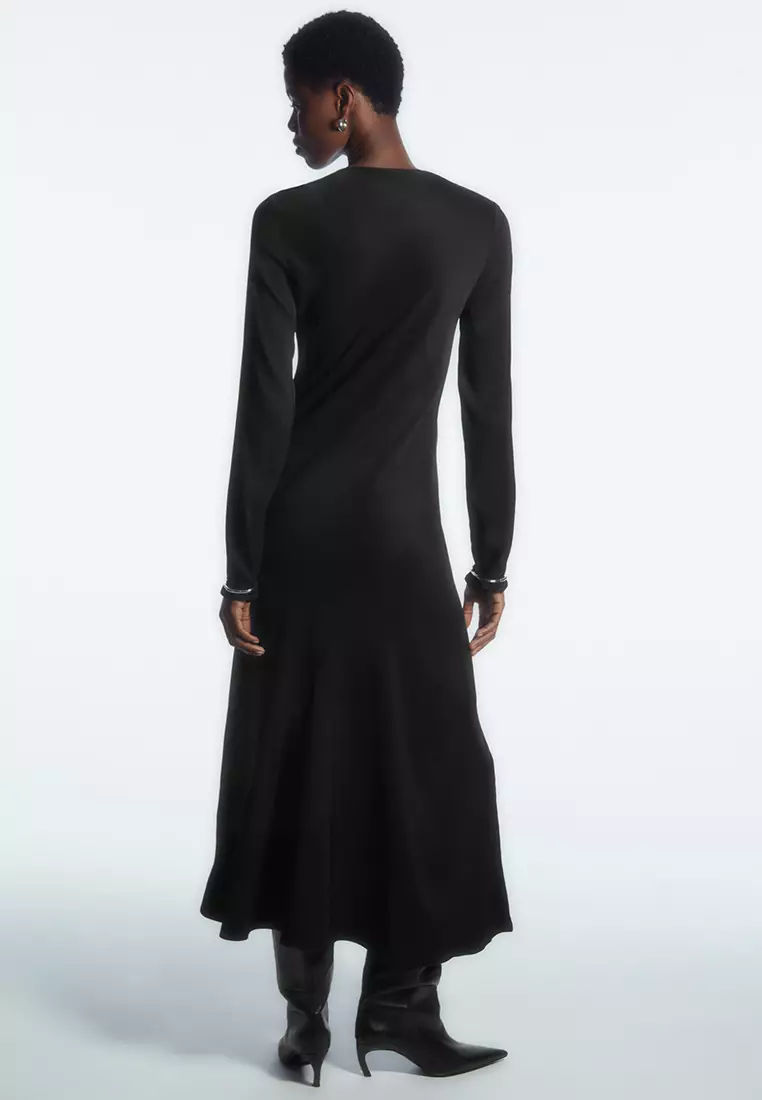 Asymmetric Midi Dress
