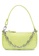BY FAR green By Far Mini Rachel Circular Croco Embossed Leather Shoulder Bag in Matcha 76090AC18DBB2AGS_1