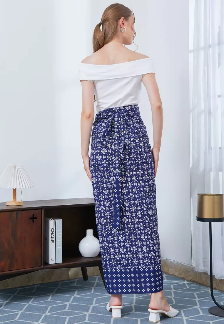 Nayara Rok Batik Naura Biru