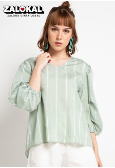 35 Trend Terbaru Model Baju  Muala Puff Maria Space