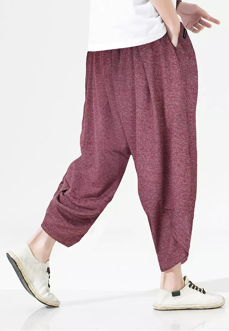 Japanese Pants Ken 2 Tone Maroon