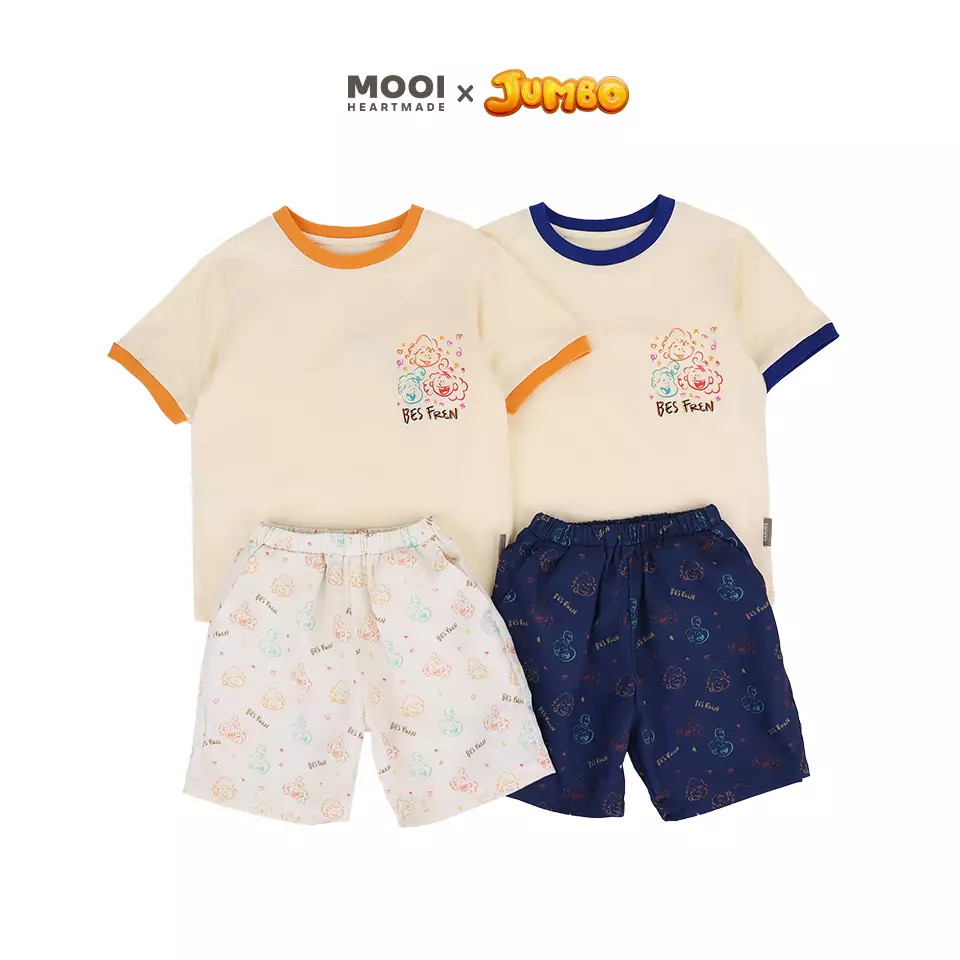 Mooi x Jumbo Setelan Anak Vintage Set - Ivory