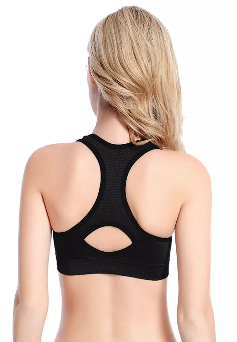 Up To 6% Off on Cut Out Back Mesh Sports Bra