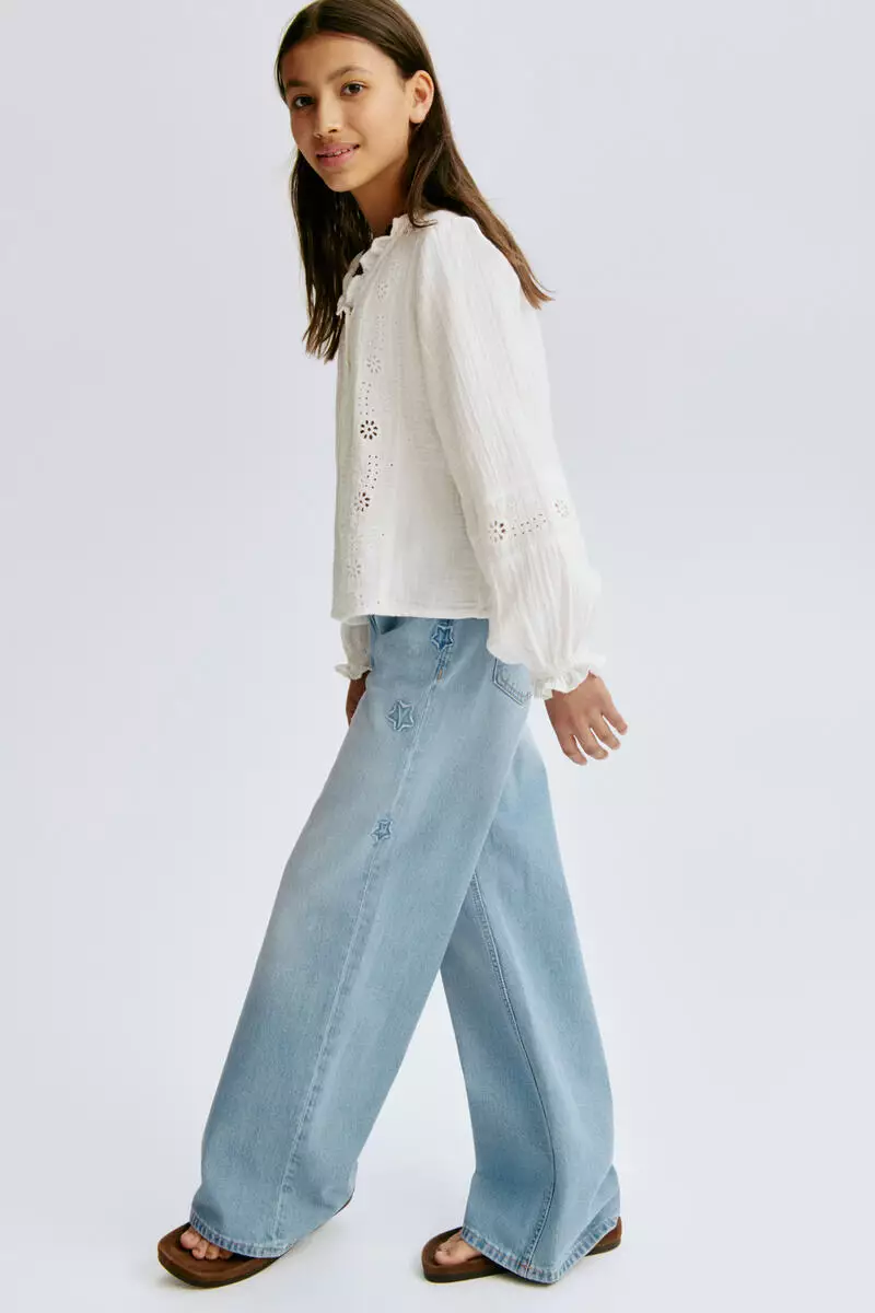 Wide Leg Low Jeans
