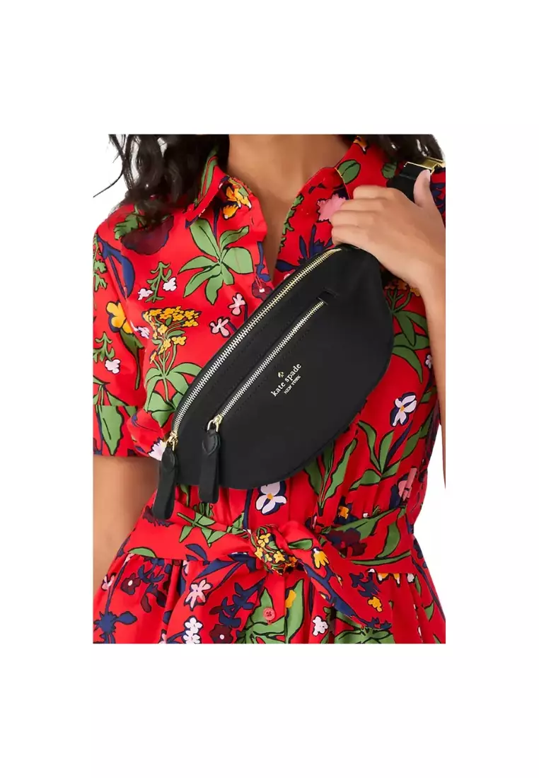 Kate Spade Kate Spade Chelsea Belt Bag Nylon In Black KC504 2024 Buy