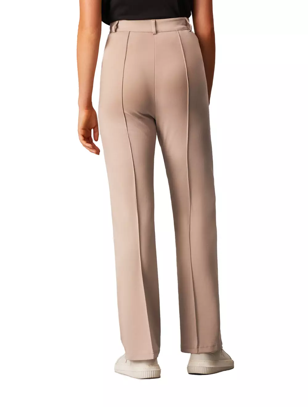 Calvin Klein Jeans - High Rise Flare Milano Pants - Beige - beige