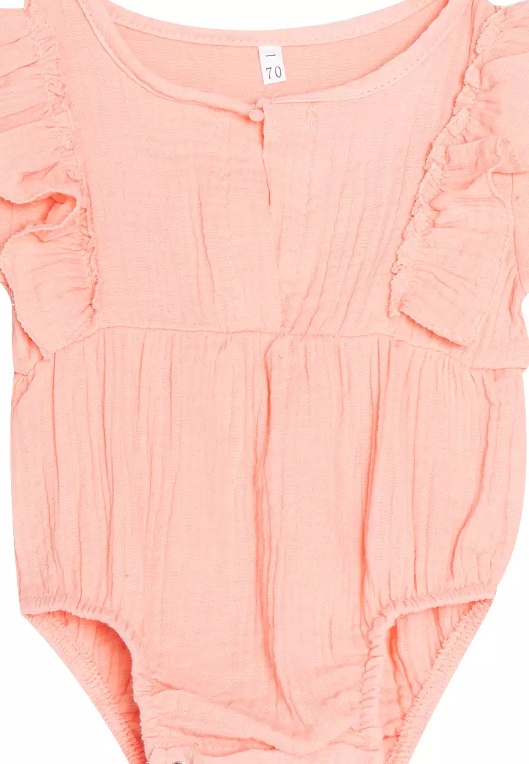 Solinas Ruffled Long Sleeves Playsuit