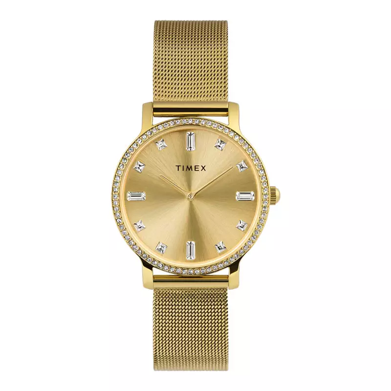 Jual Timex Jam Tangan Wanita Timex Transcend TW2W19300 Ladies Gold
