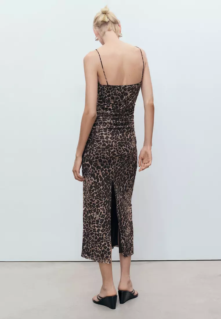Animal-Print Midi-Dress
