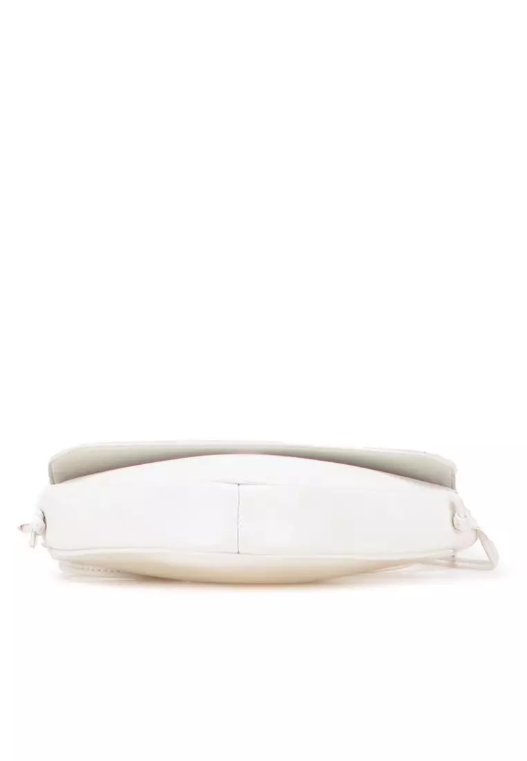 Pre-Loved Celine Smooth Calfskin Logo Triangle Crossbody