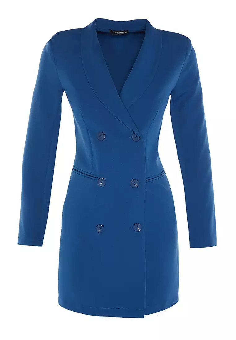 Buttoned Blazer Dress