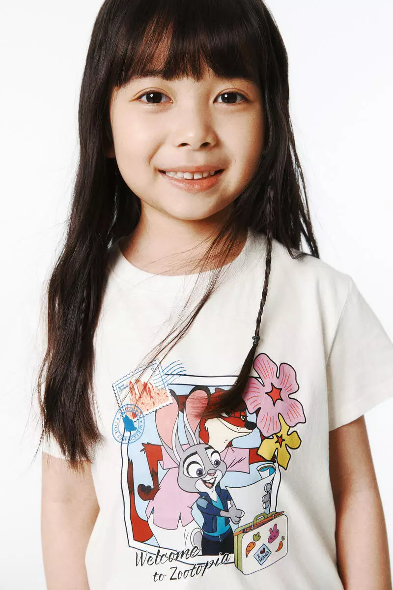 Printed cotton T-shirt