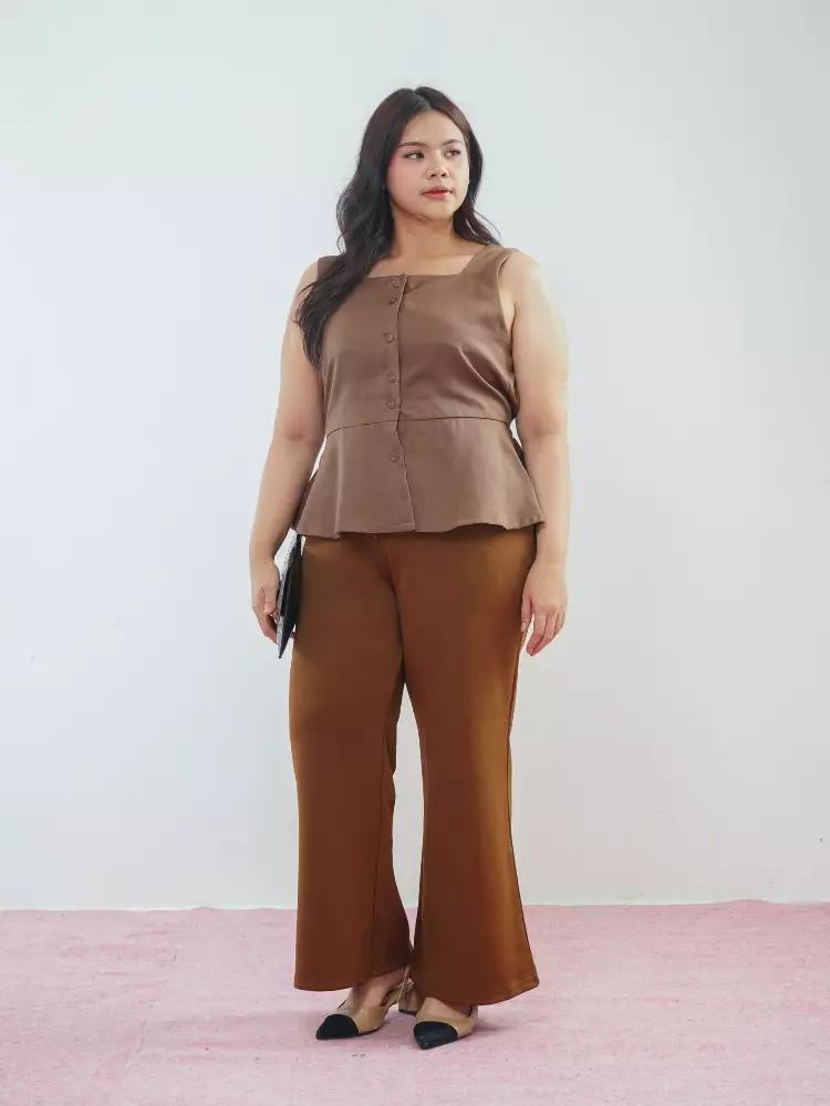 xtramiles Ladies pants audrey pants coffee