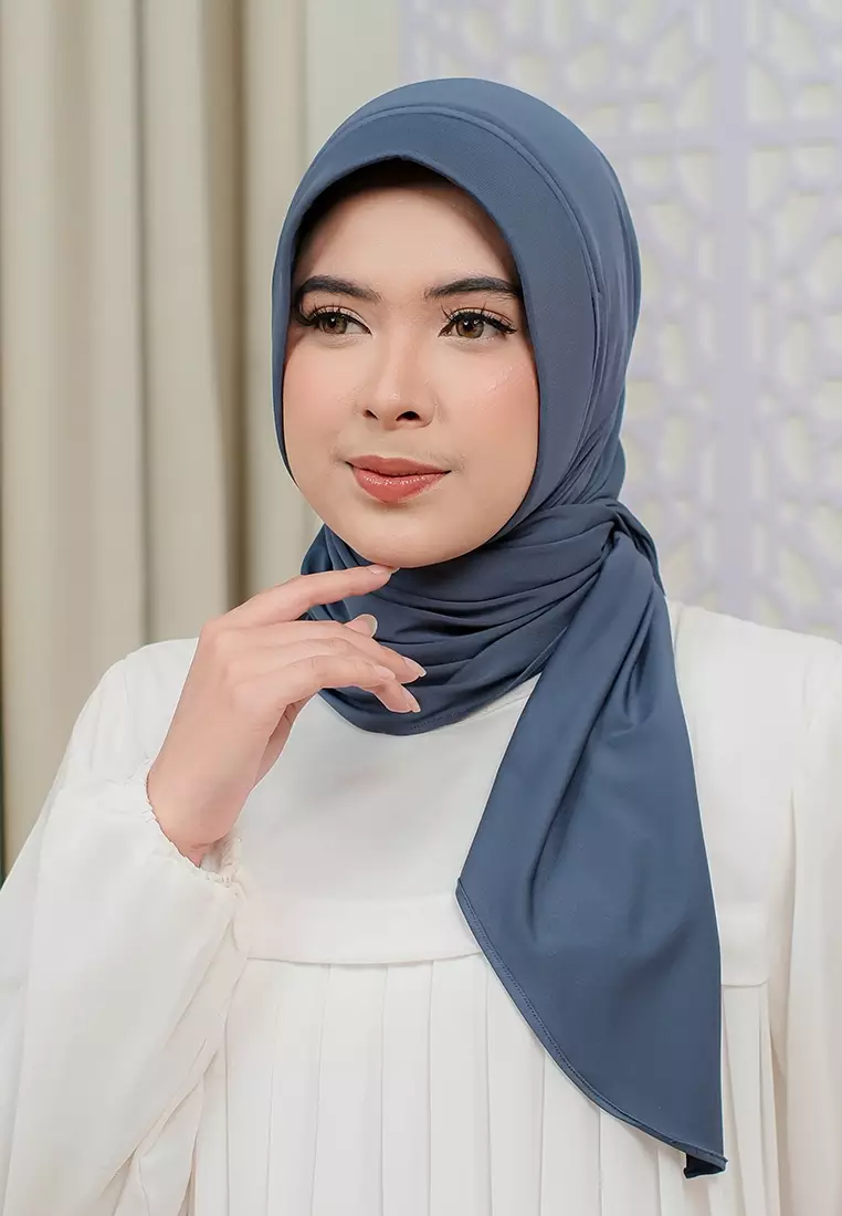 HIJAB INSTAN SOFTPAD AMEENA - JEANS
