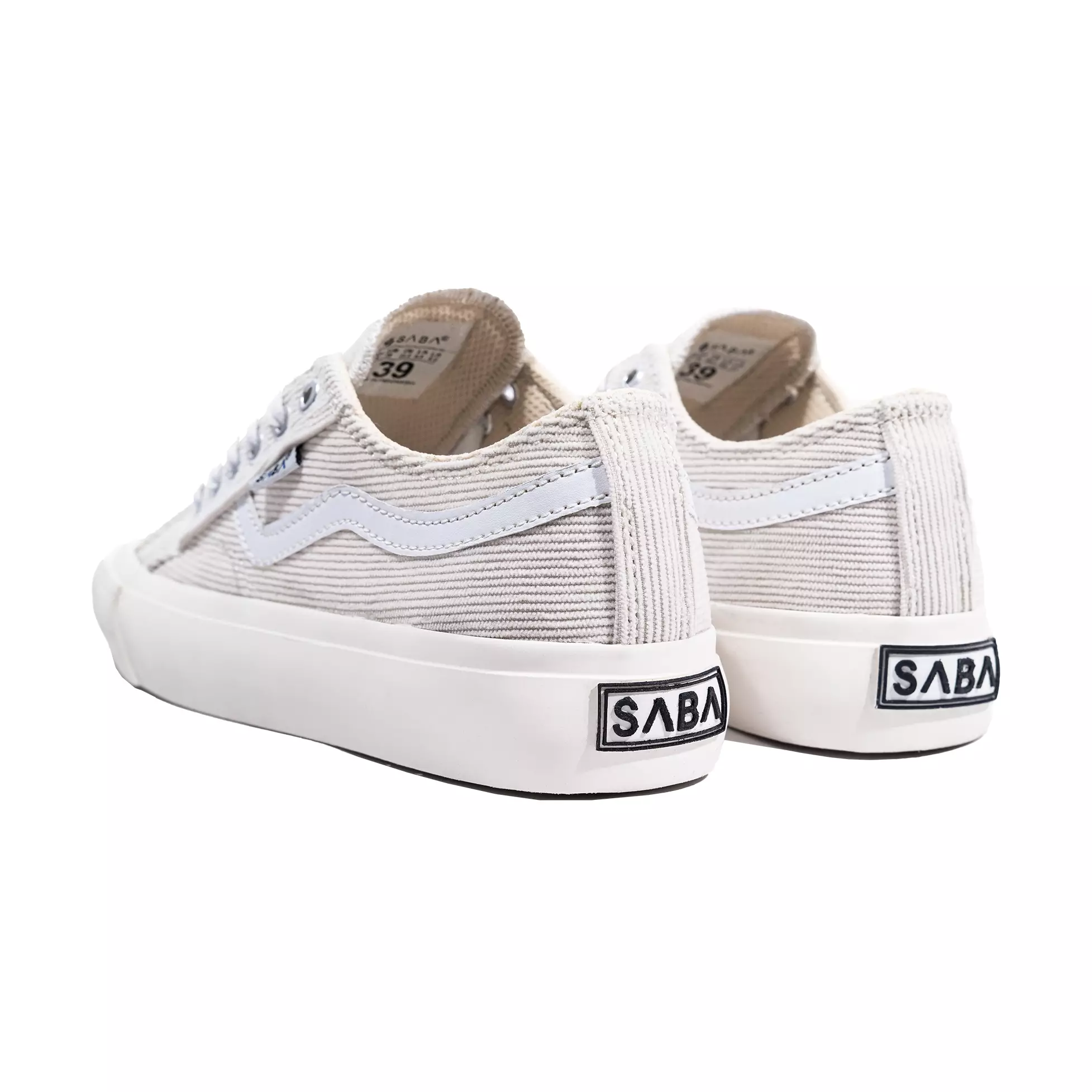 SABA Veloz Corduroy Off White - Sepatu Sneakers Casual Pria Wanita Original 100% VLZC-L-06