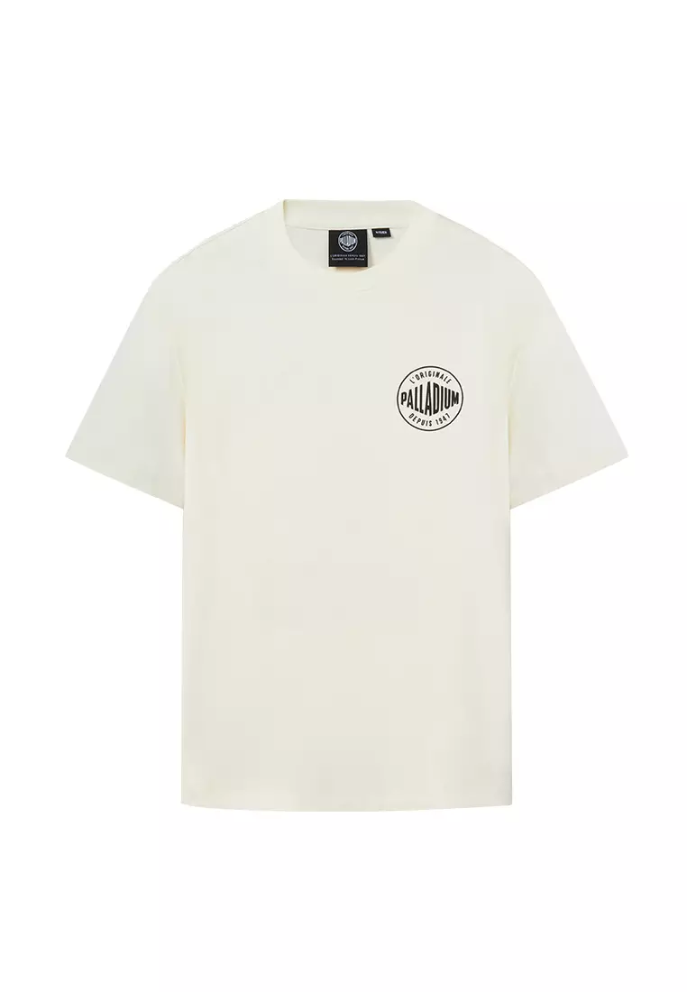 男裝 HERITAGE PALLADIUM LOGO 寬鬆落肩全棉T裇