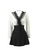 A-IN GIRLS black and white Elegant Mesh Colorblock One-Piece Swimsuit 49E86US0C0DC2BGS_4