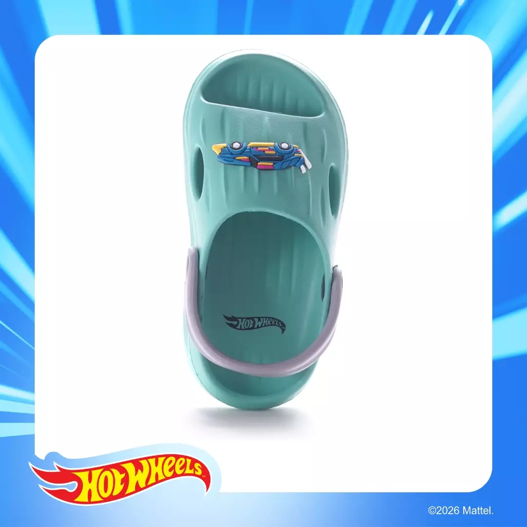HOTWHEELS - SANDAL LAKI ANAK BAYI CH930114LB BAKPAO FULL KARET - HIJAU OCEAN/ABU TERANG