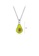 Glamorousky silver 925 Sterling Silver Sweet and Simple Avocado Pendant with Cubic Zirconia and Necklace F64ACACF04CF5FGS_2