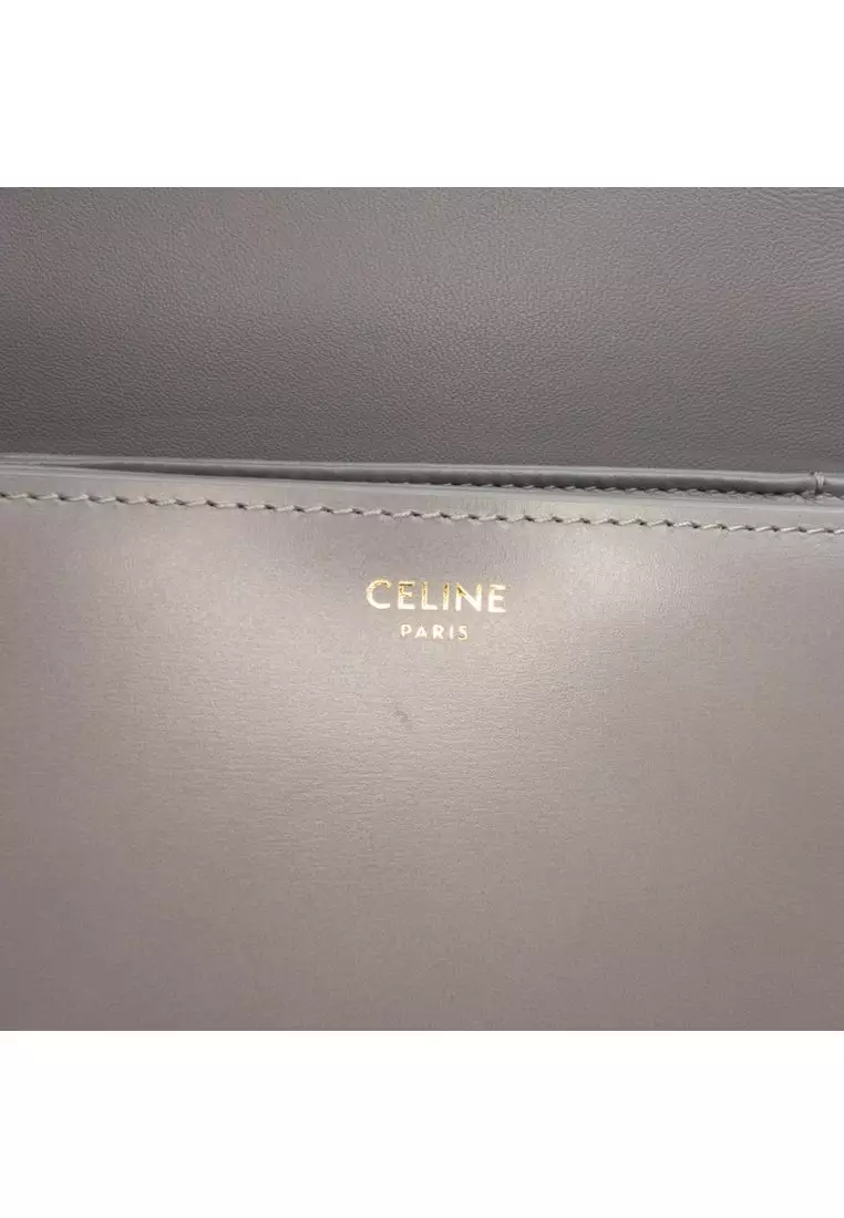 Pre-Loved Celine Teen Shiny Calfskin Triomphe Crossbody