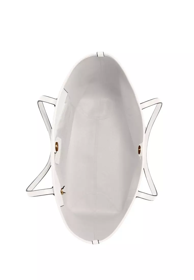 City Tote In Signature Canvas Light Khaki Chalk