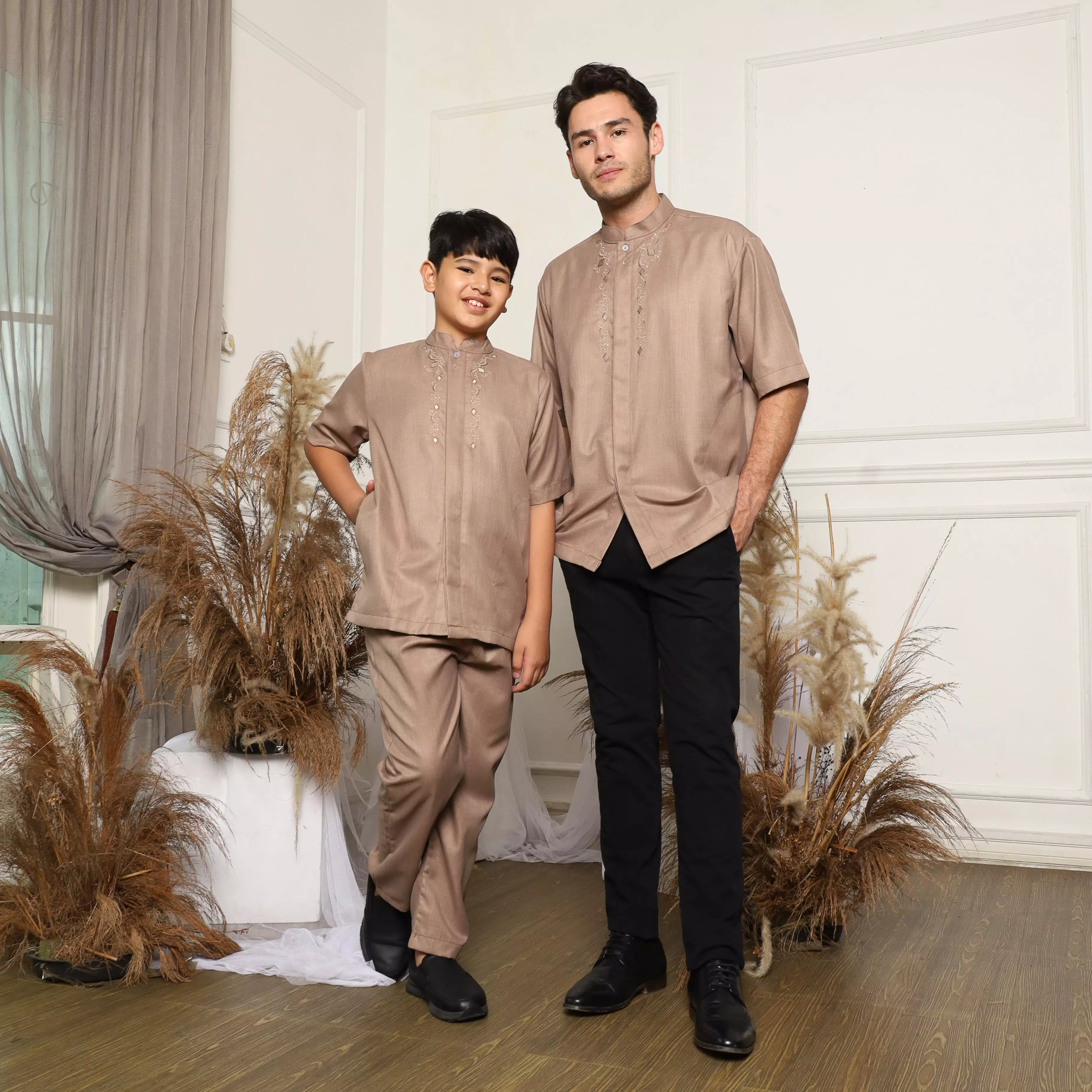 Baju Koko Sarimbit KK 44 Mocca