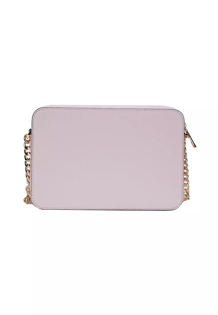 JET SET ITEM粉色金属链条女士单肩斜挎包