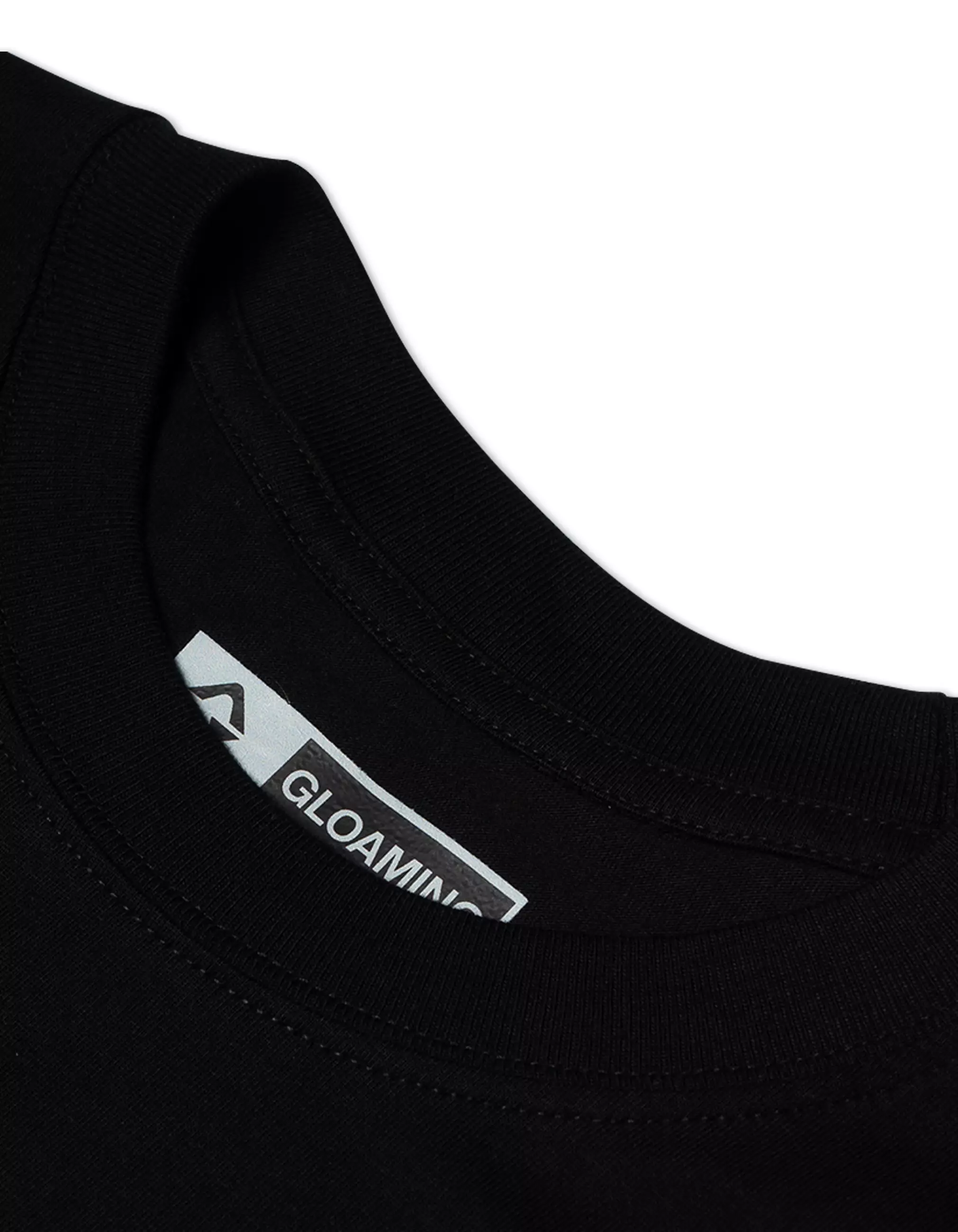 Gloaming T-shirt Running Cotton 24s Short Sleeve Tee Black - Leluasa