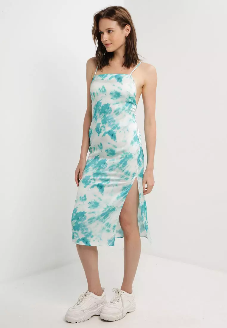Topshop petite satin best sale dress
