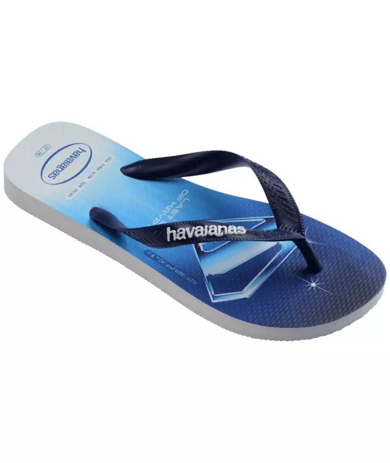 Havaianas 0052 Top Heróis Dc White/Navy Blue - Sandal Pria