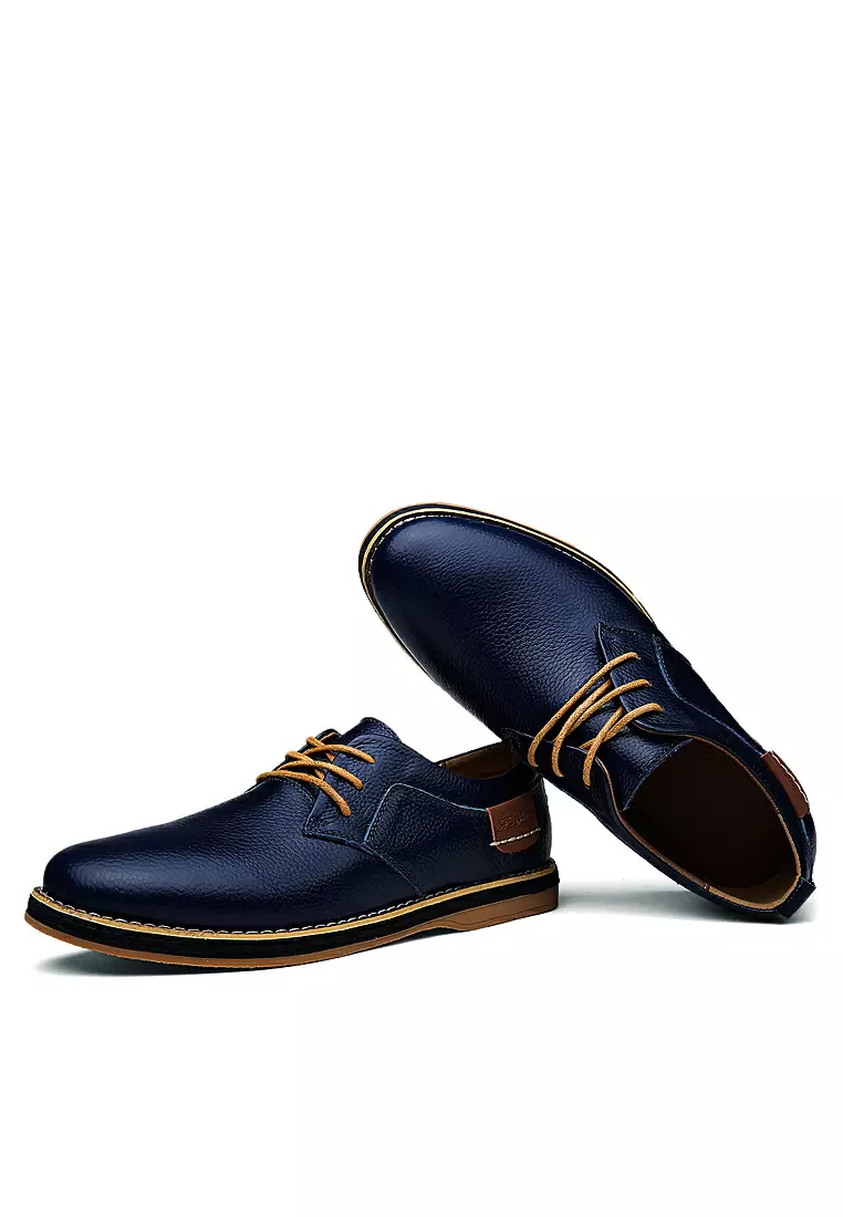 Grain Leather Derby Shoes YY6111