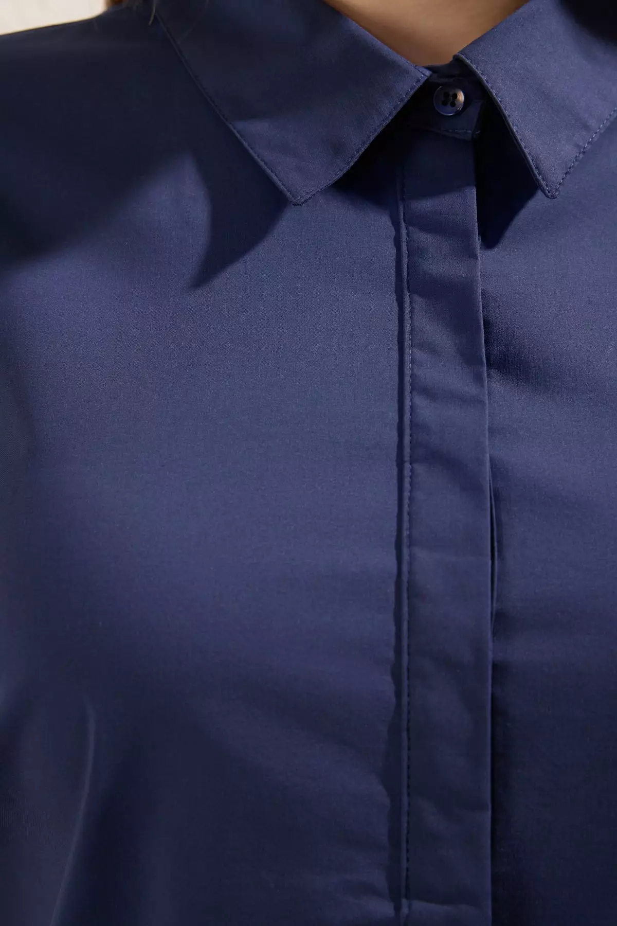 Short Sleeve Summer Hidden Placket Weaving Plus Size Shirt Dress