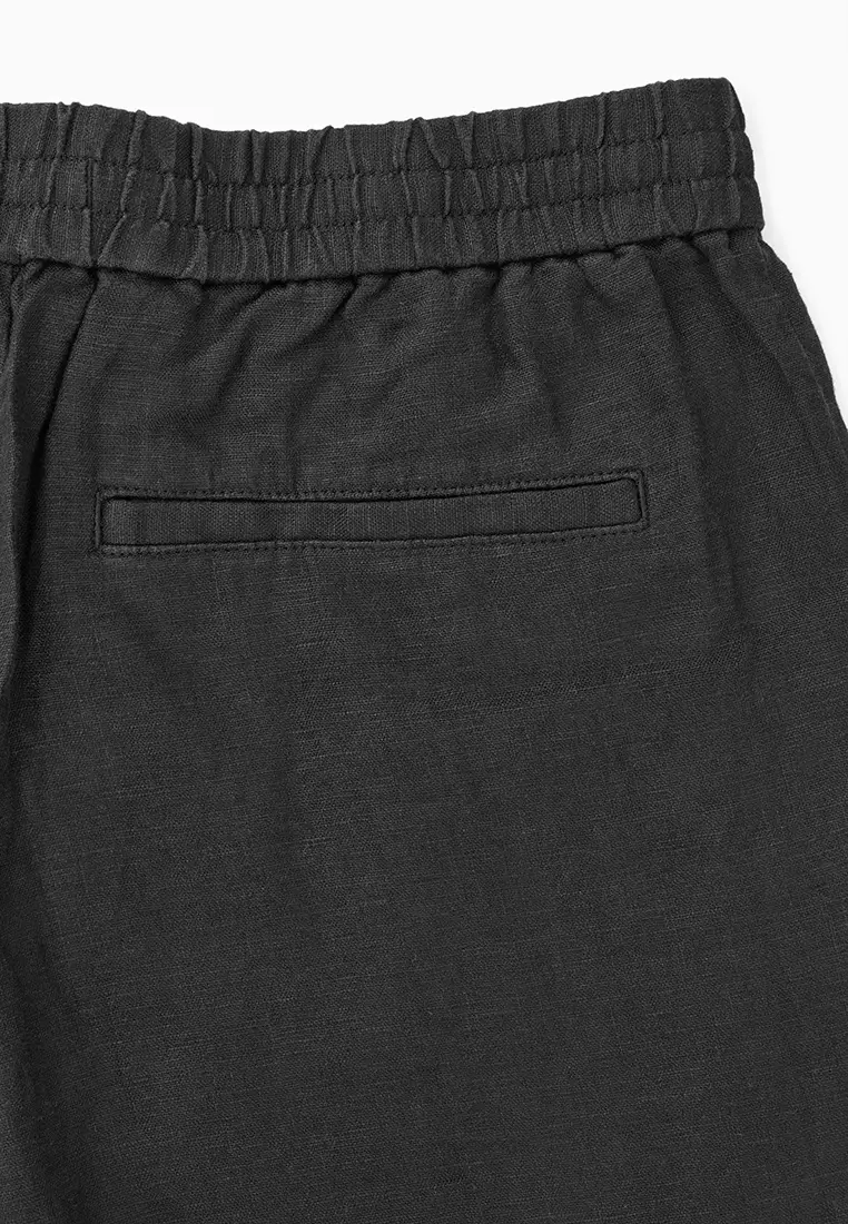 Buy COS Elasticated Linen Shorts 2023 Online | ZALORA Singapore