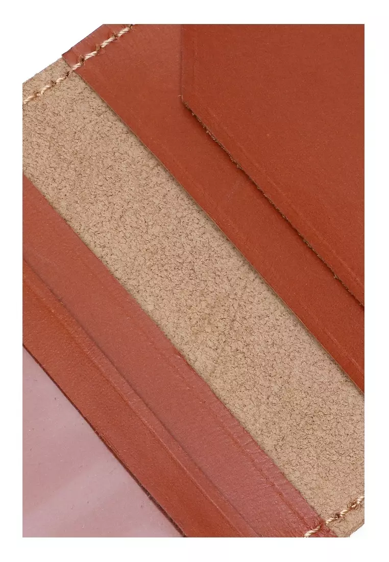 Zackly Card Holder Wallet Kartu Slim Many Slot Handmade Material Genuine Leather 03 ORIGINAL - Brown Tan